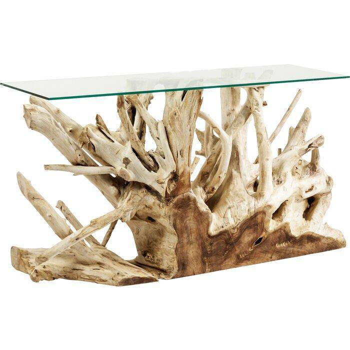 Roots Teak Wood Console