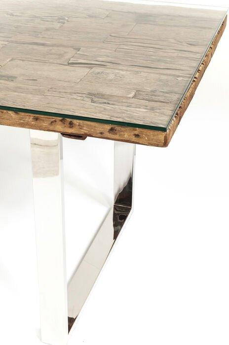 Rustico Glass/Recycled Wood Table