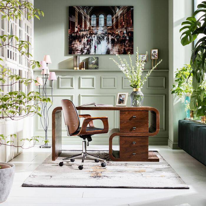 Soft Snake Walnut Desk