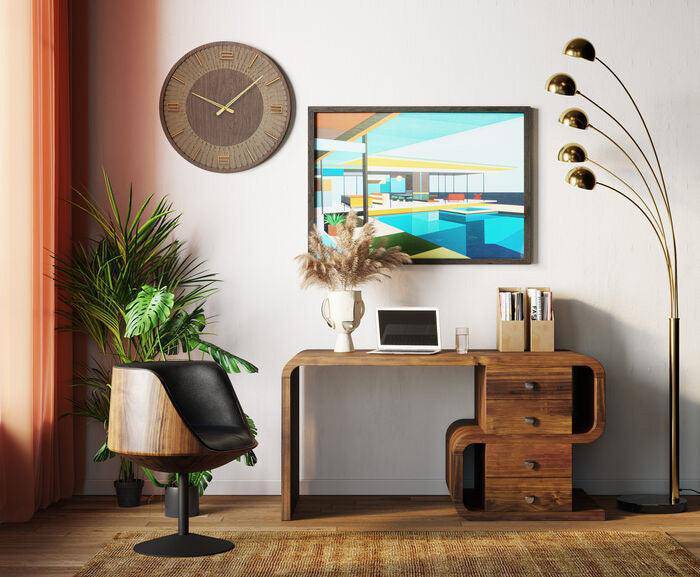 Soft Snake Walnut Desk