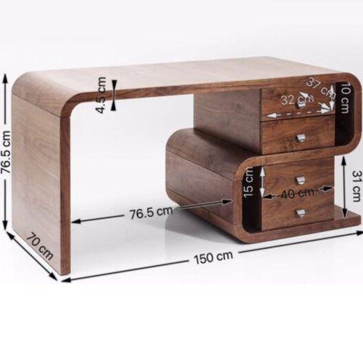 Soft Snake Walnut Desk