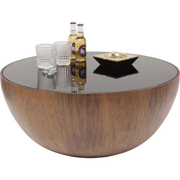 Tear Drops Walnut Coffee Table
