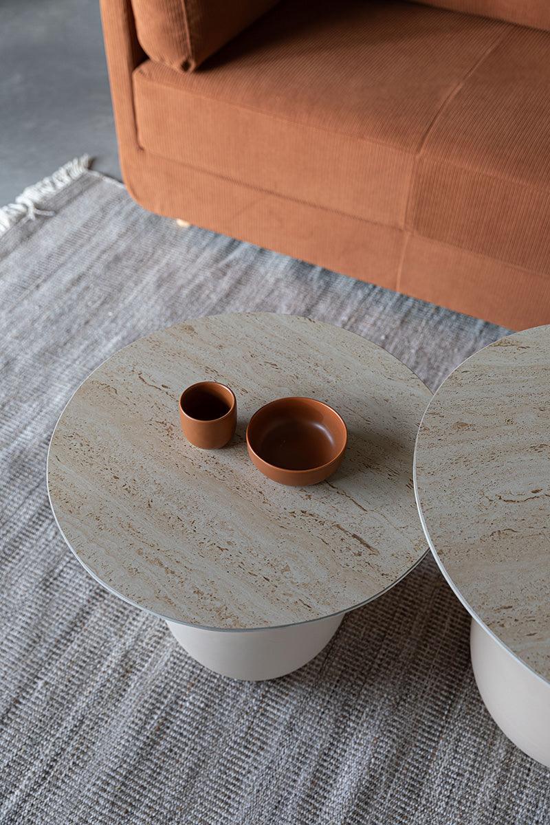 Karula Beige Side Table - WOO .Design