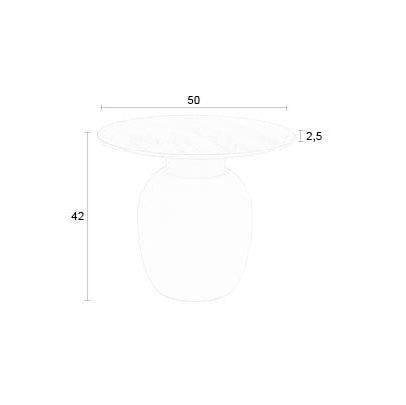 Karula Beige Side Table - WOO .Design