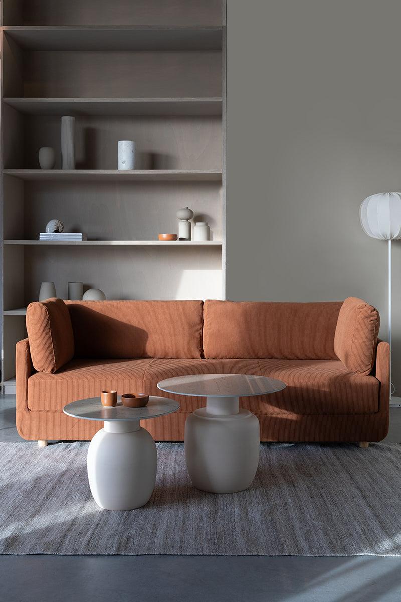 Karula Beige Side Table - WOO .Design