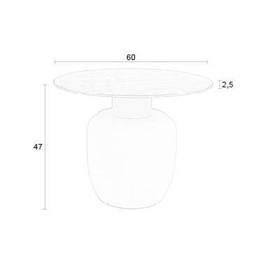 Karula Beige Side Table - WOO .Design