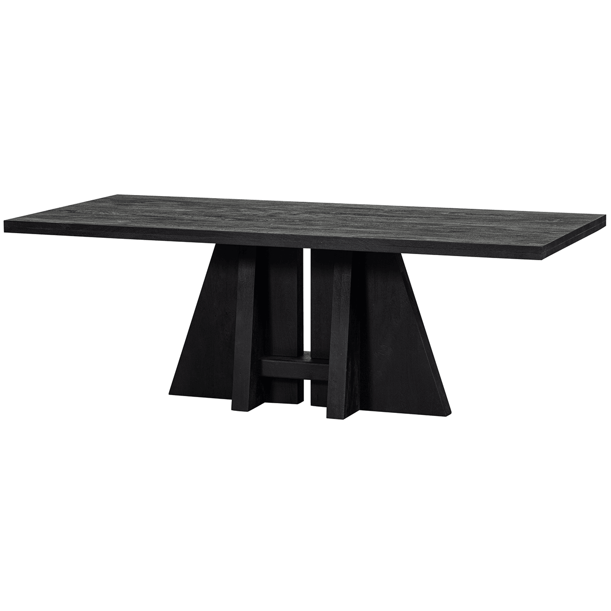 Kean Black Mango Wood Dining Table - WOO .Design