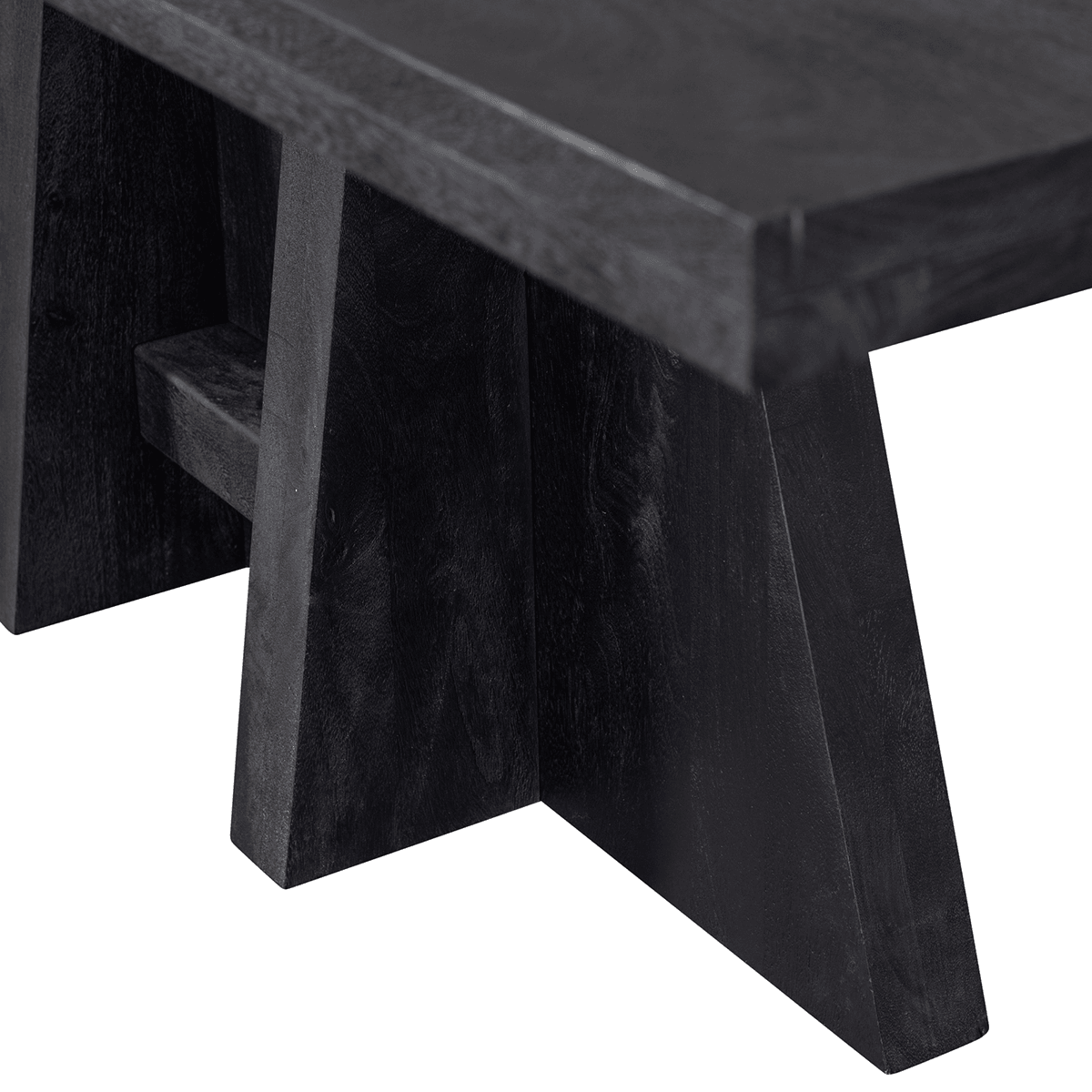 Kean Black Mango Wood Dining Table - WOO .Design