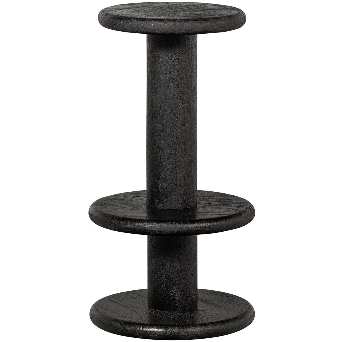 Kolby Black Mango Wood Bar Stool - WOO .Design