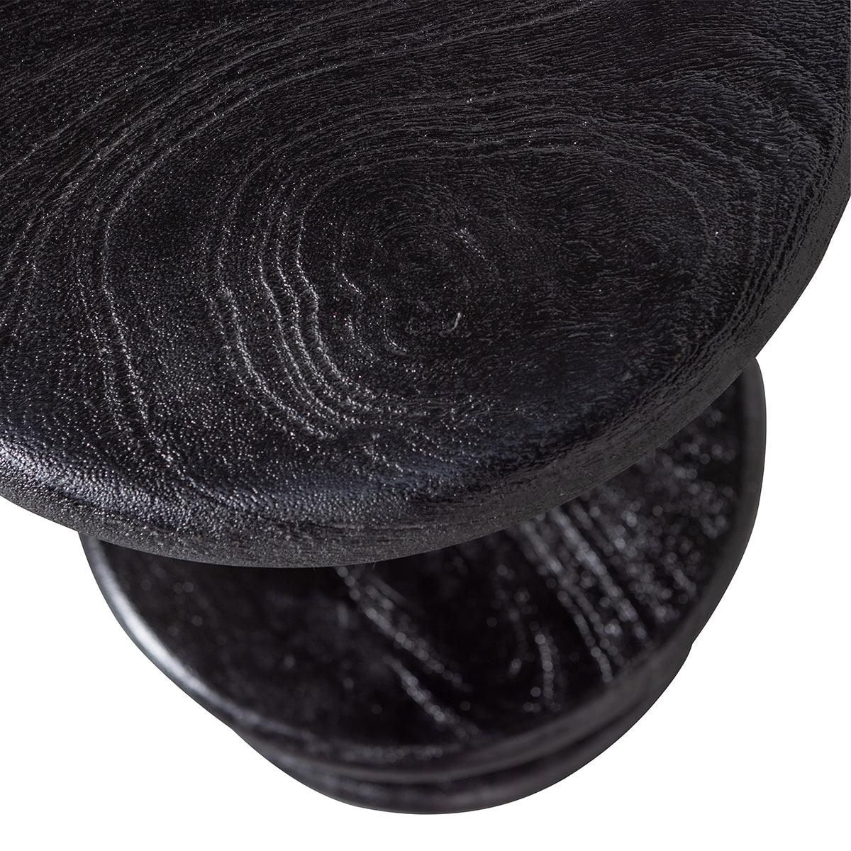 Kolby Black Mango Wood Bar Stool - WOO .Design