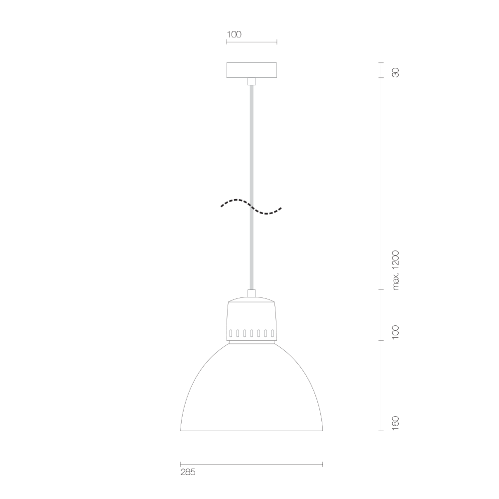 Korta 1 Concrete Pendant Lamp
