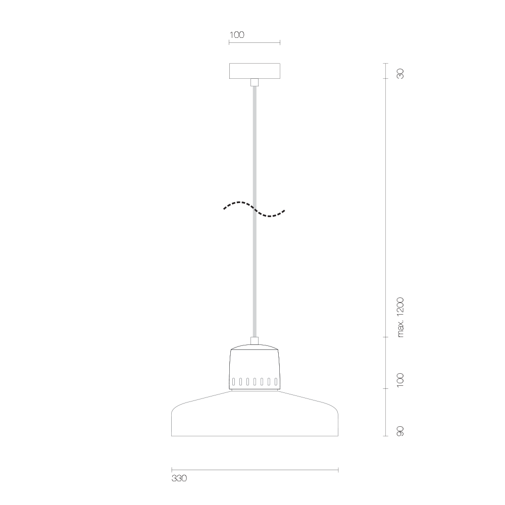 Korta 2 Concrete Pendant Lamp