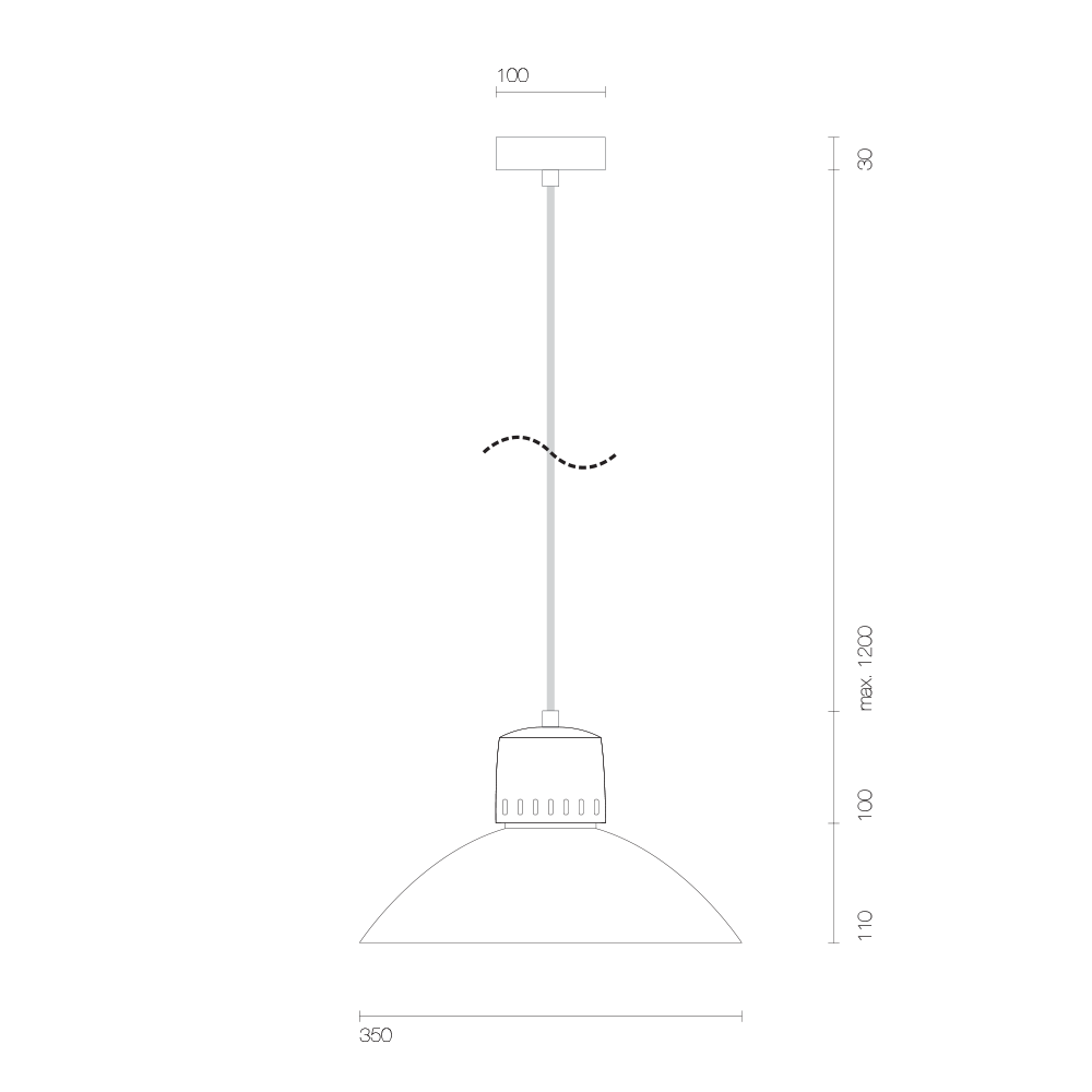 Korta 3 Concrete Pendant Lamp