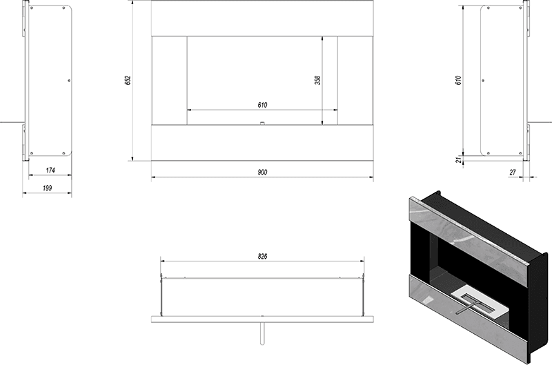 Bravo Bio Fireplace