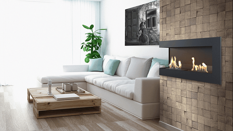 Delta 900 Corner Left Bio Fireplace