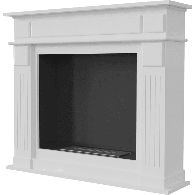 November White Bio Fireplace