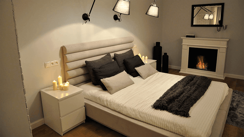 November White Bio Fireplace