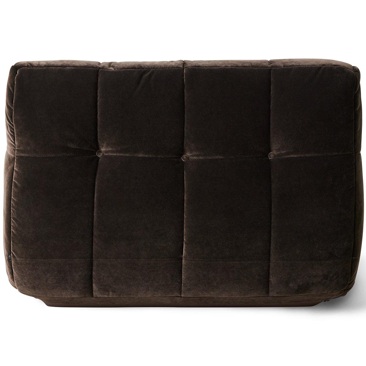Lazy Espresso Royal Velvet Lounge Chair - WOO .Design