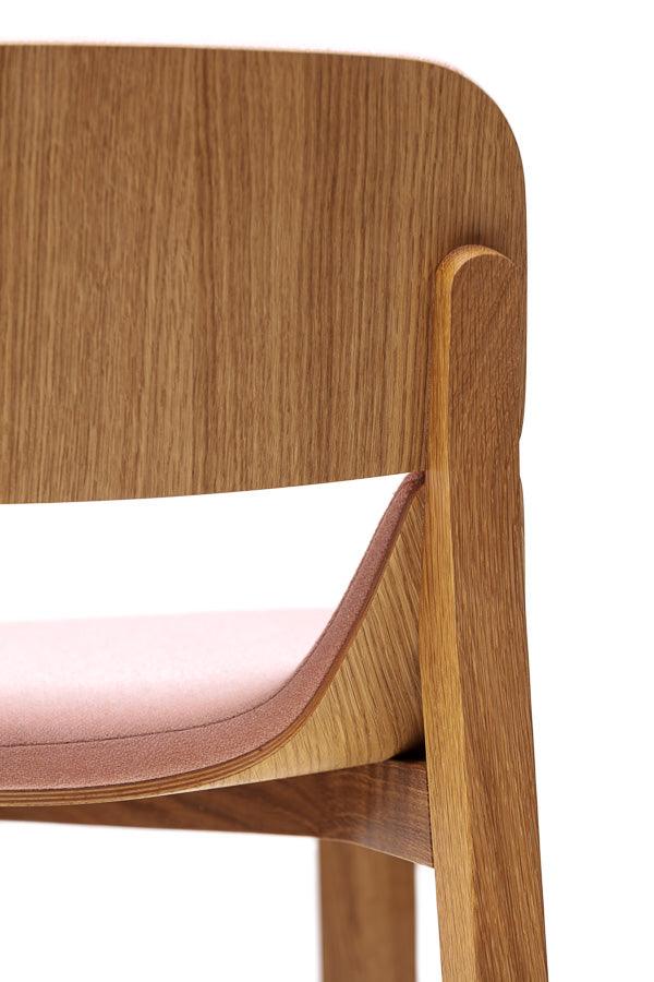 Leaf Upholstered Barstool with Backrest - WOO .Design