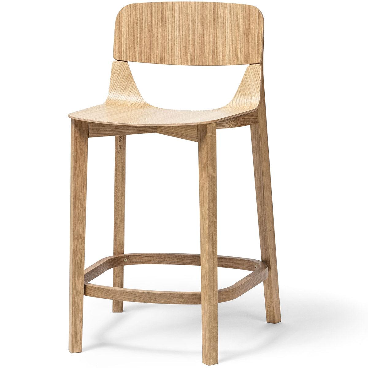 Leaf Wood Barstool with Backrest - WOO .Design