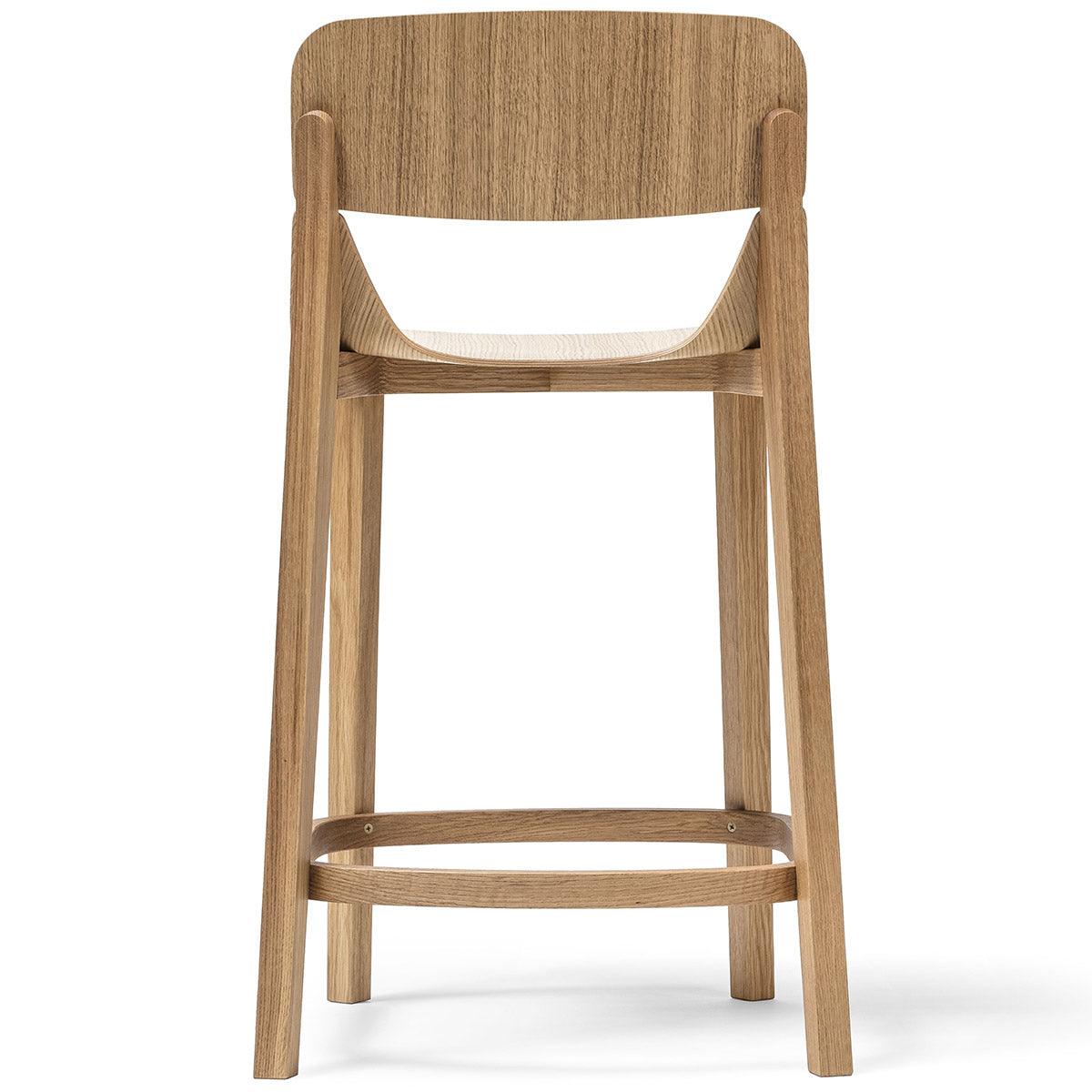 Leaf Wood Barstool with Backrest - WOO .Design