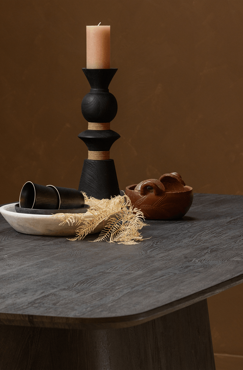 Leah Dark Brown Dining Table - WOO .Design