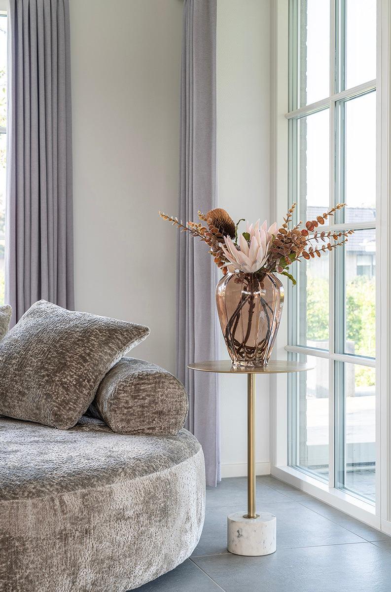 Lecco Brass Side Table - WOO .Design