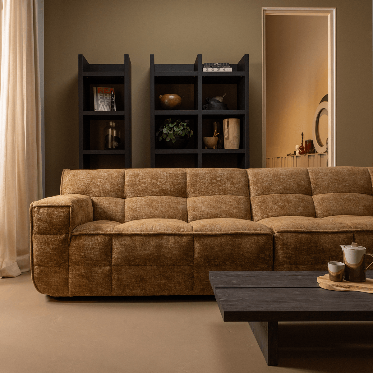 Lion Dark Brown Coffee Table - WOO .Design