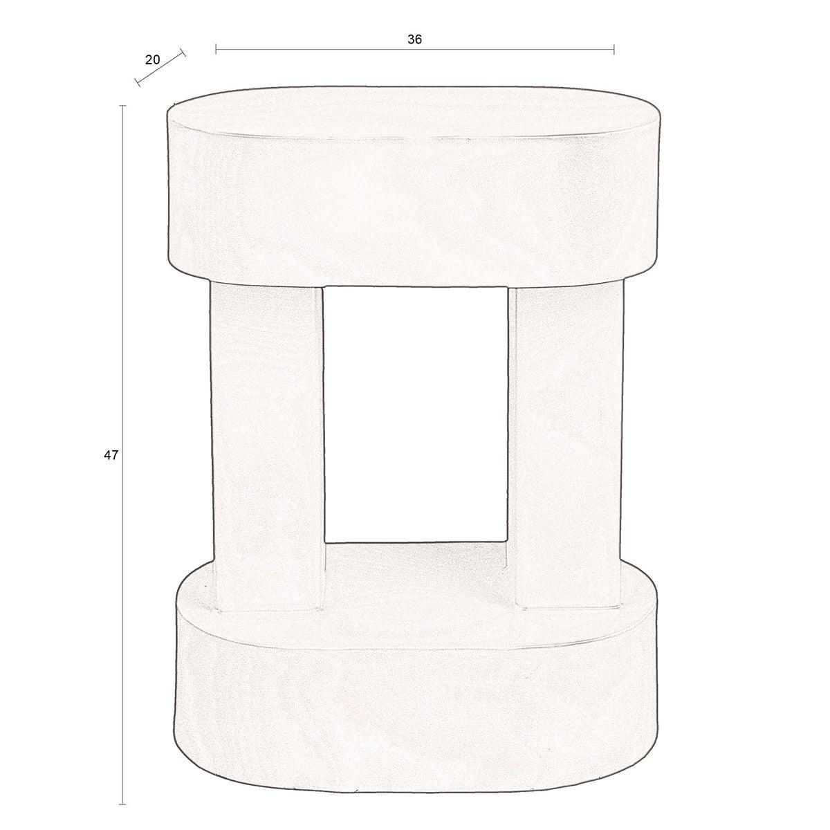 Magenta Red Side Table - WOO .Design