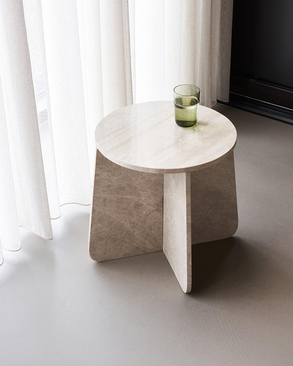 Marb Beige Side Table - WOO .Design