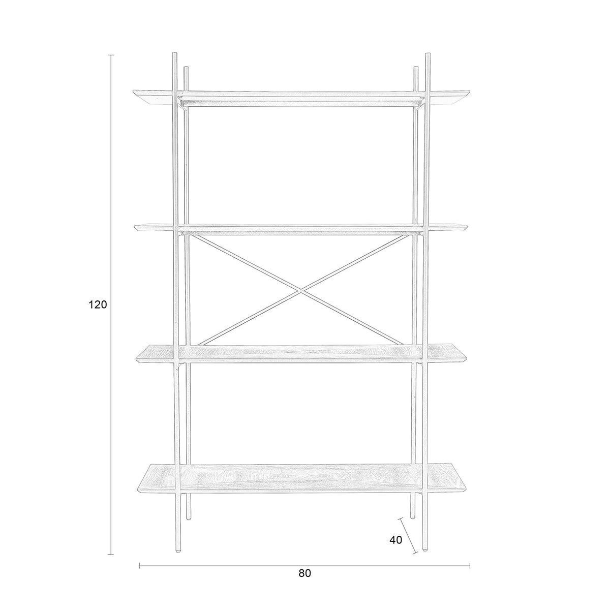 Marcio Metal Shelf Cabinet - WOO .Design