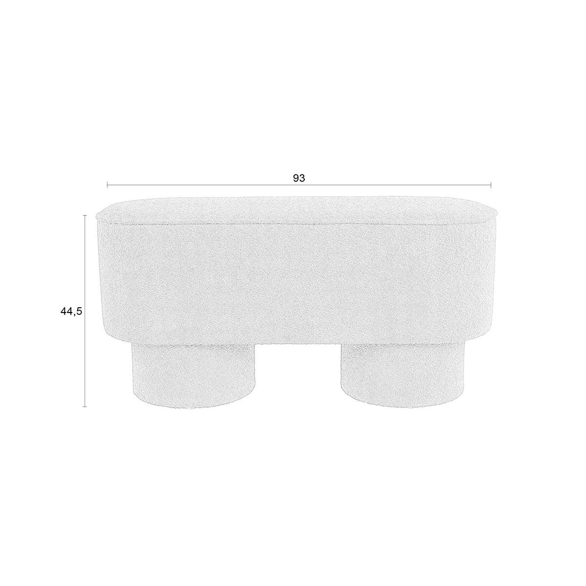 Marcos Boucle Bench - WOO .Design