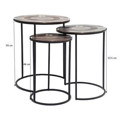Marrakesh Gold Side Table (3/Set) - WOO .Design