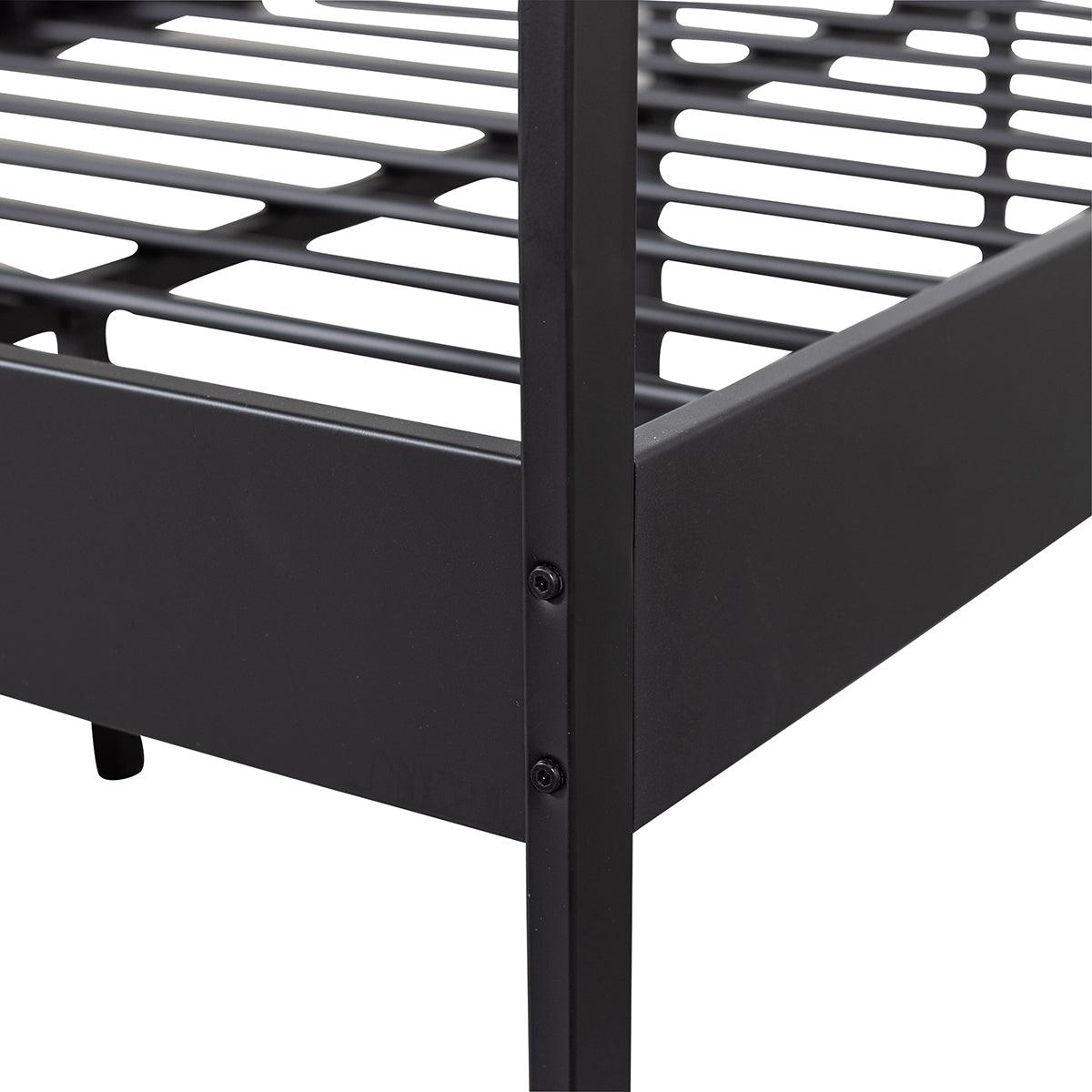 Mees Black Metal Bed - WOO .Design