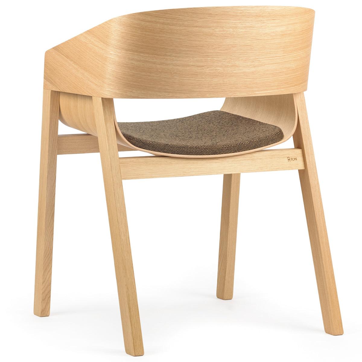 Merano Upholstered/Wood Armchair - WOO .Design