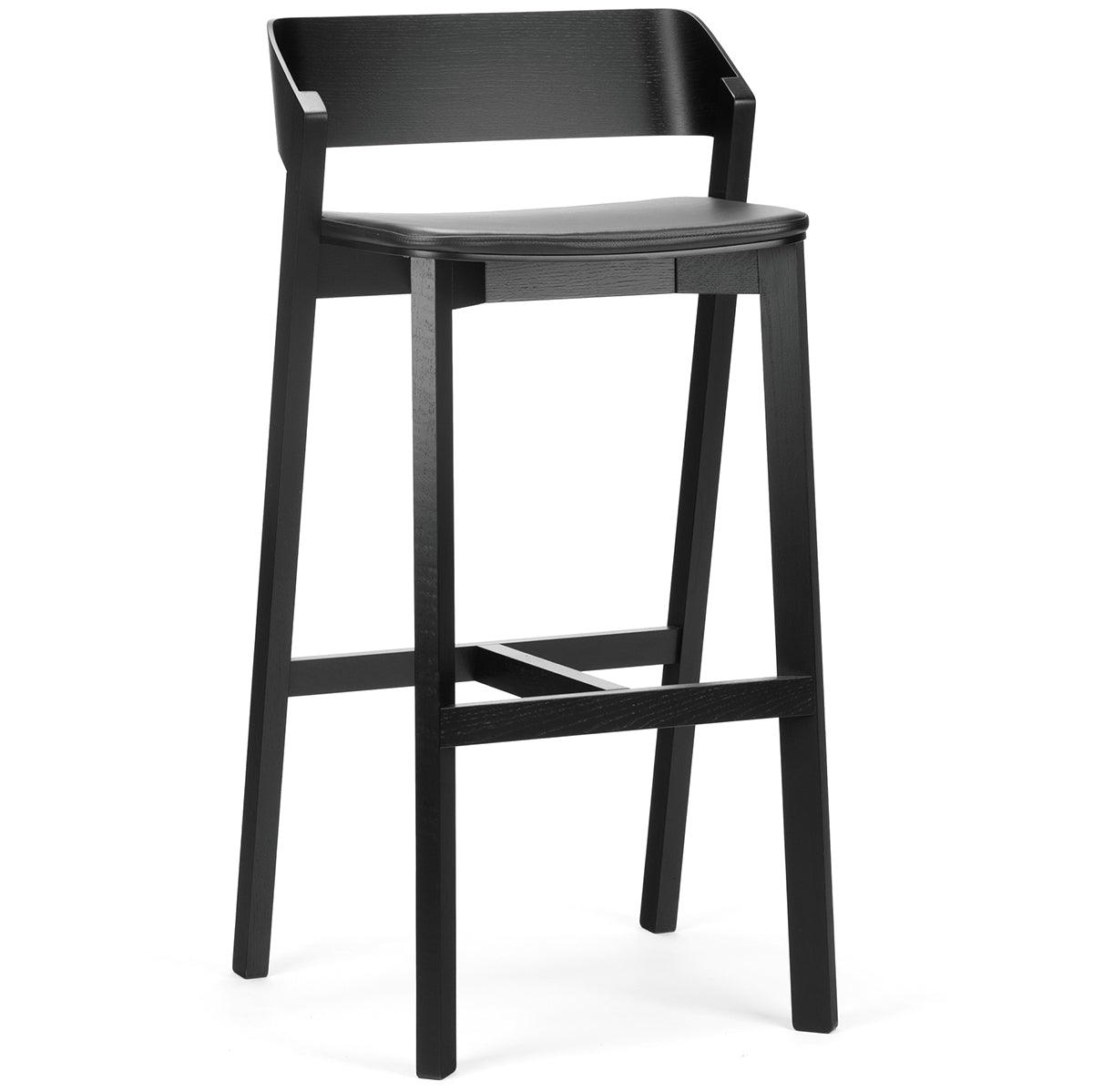 Merano Upholstered/Wood Barstool - WOO .Design