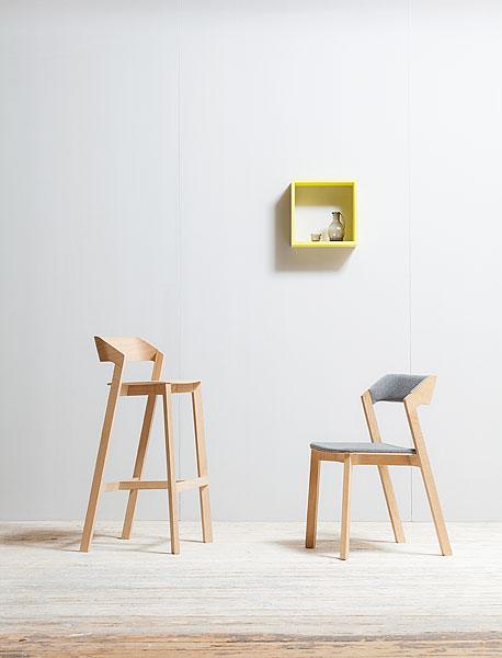Merano Upholstered/Wood Barstool - WOO .Design