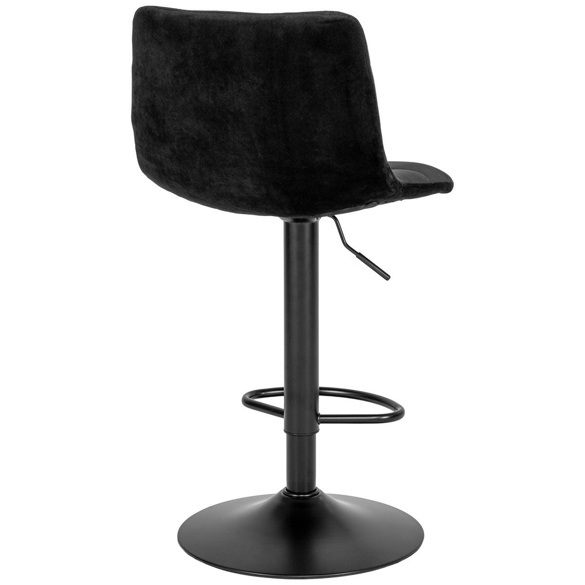 Middelfart Black Velvet Bar Chair (2/Set) - WOO .Design