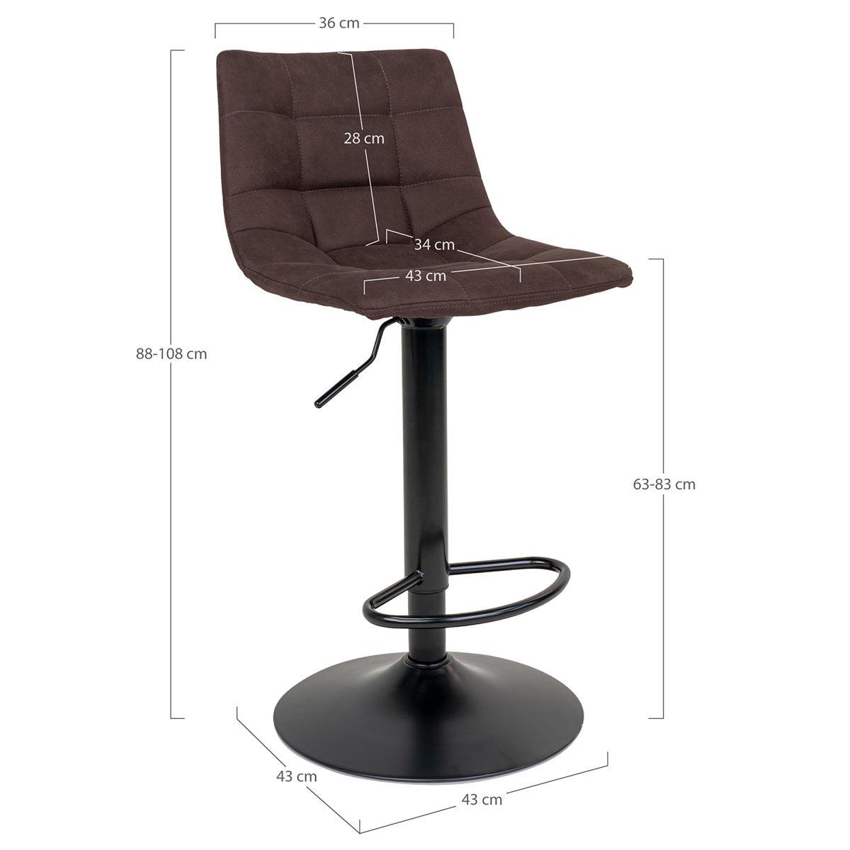 Middelfart Microfiber Bar Chair (2/Set) - WOO .Design