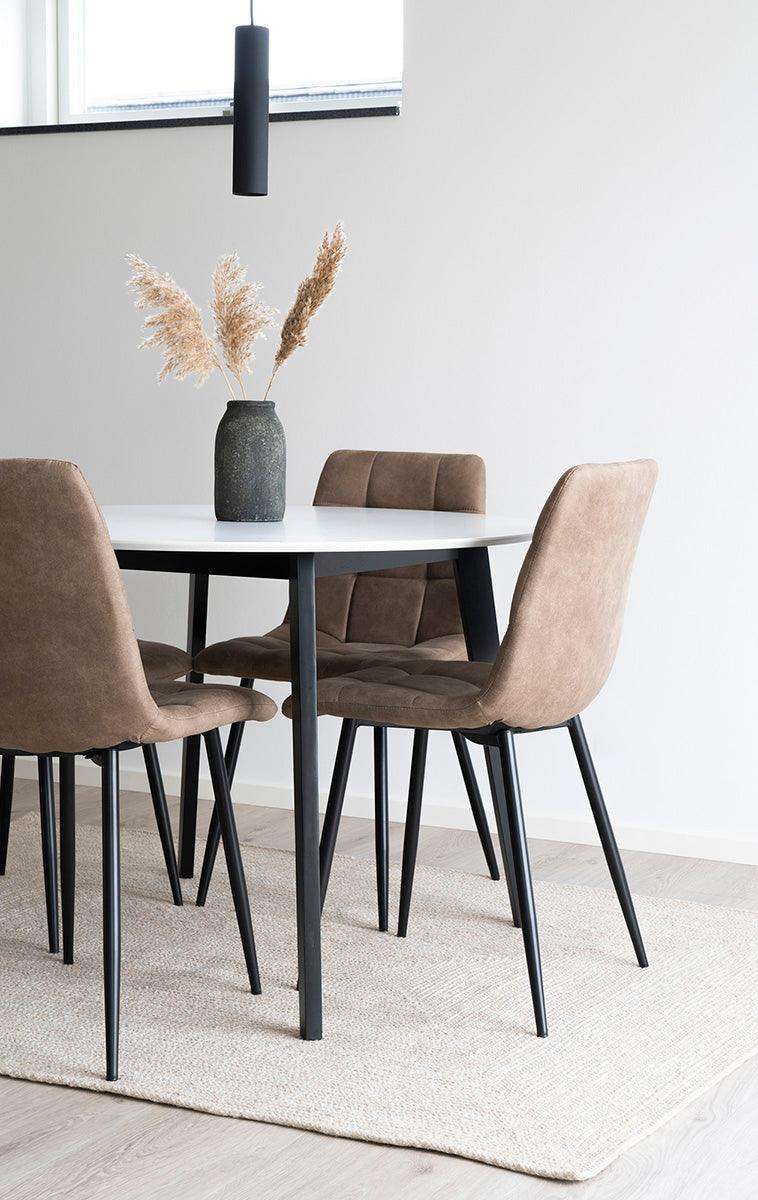 Middelfart Microfiber Dining Chair (2/Set) - WOO .Design