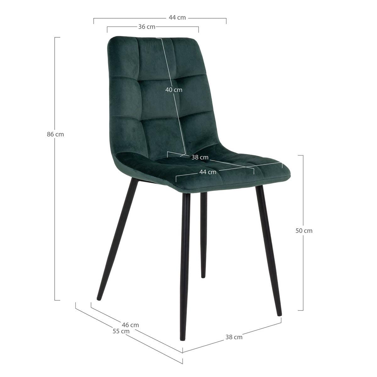 Middelfart Velvet Dining Chair (2/Set) - WOO .Design