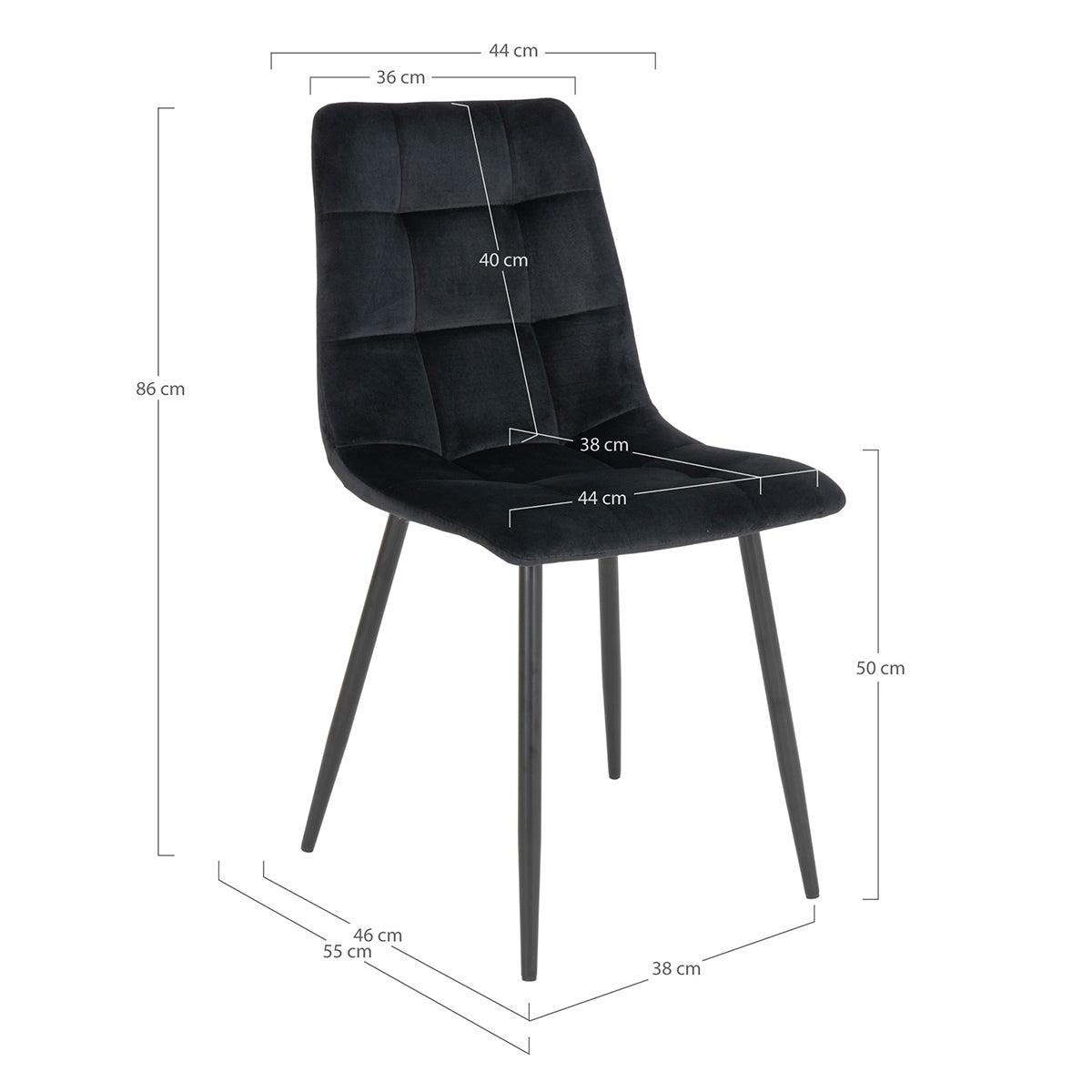 Middelfart Velvet Dining Chair (2/Set) - WOO .Design