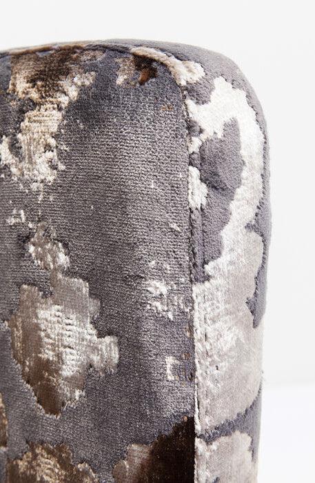 Mode Sublime Dark Brown Velvet Chair with Armrest - WOO .Design