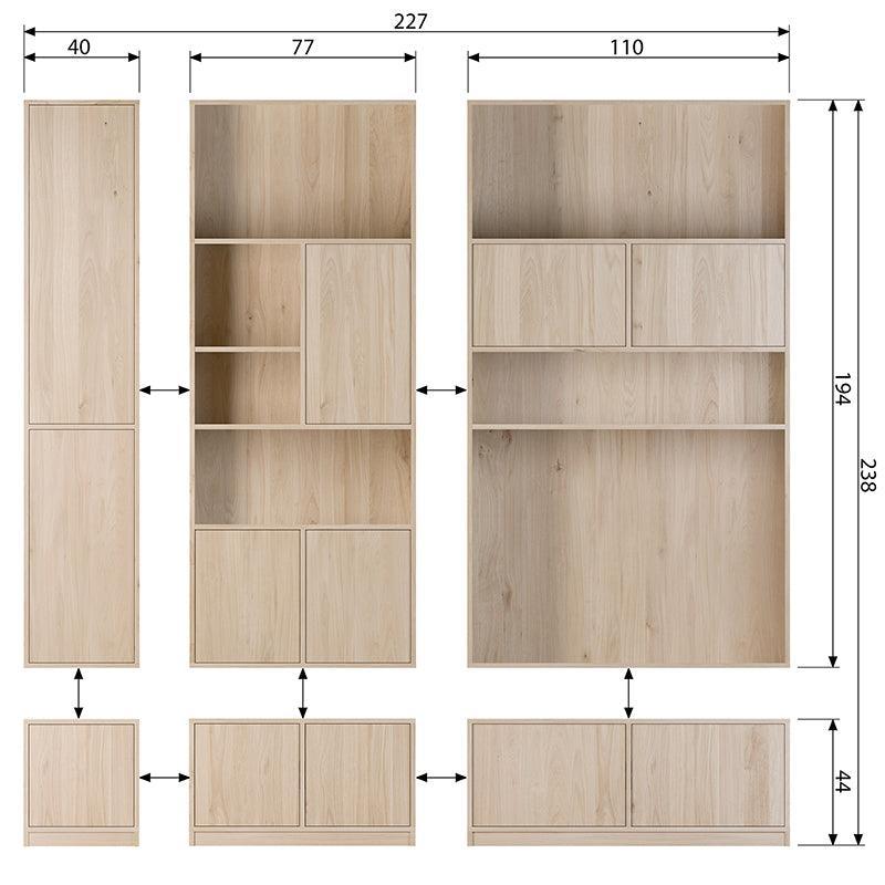 Modulair Base Cabinet 40 cm - WOO .Design