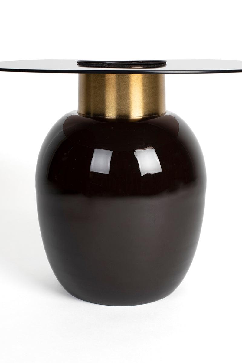Mohra Brown Glass Side Table - WOO .Design