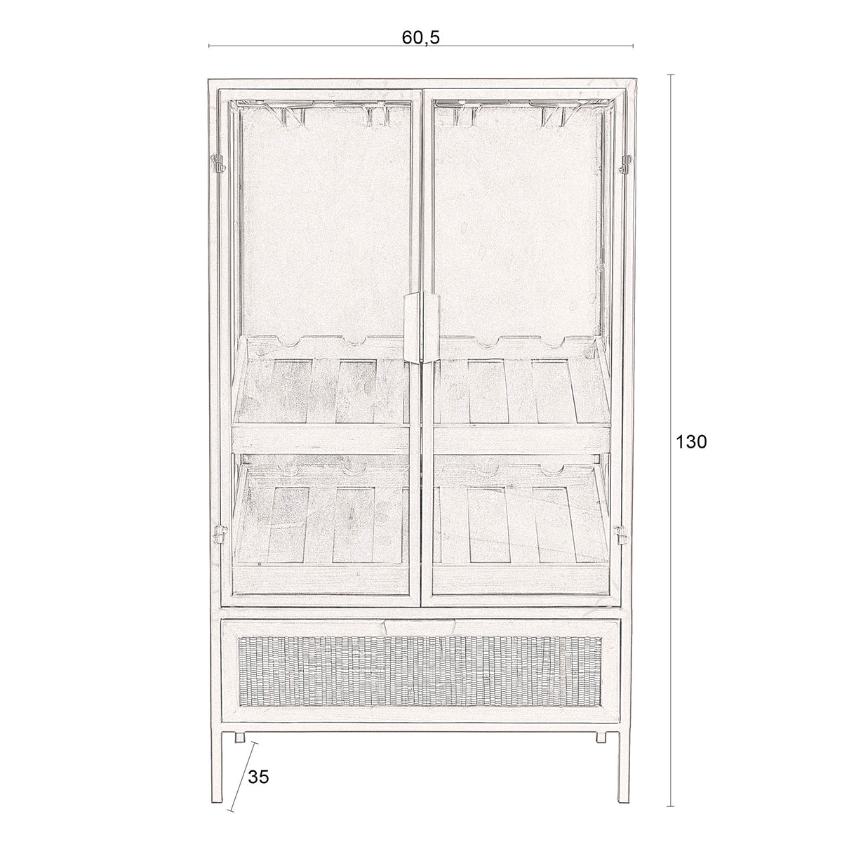 Mori Red Wine Cabinet - WOO .Design