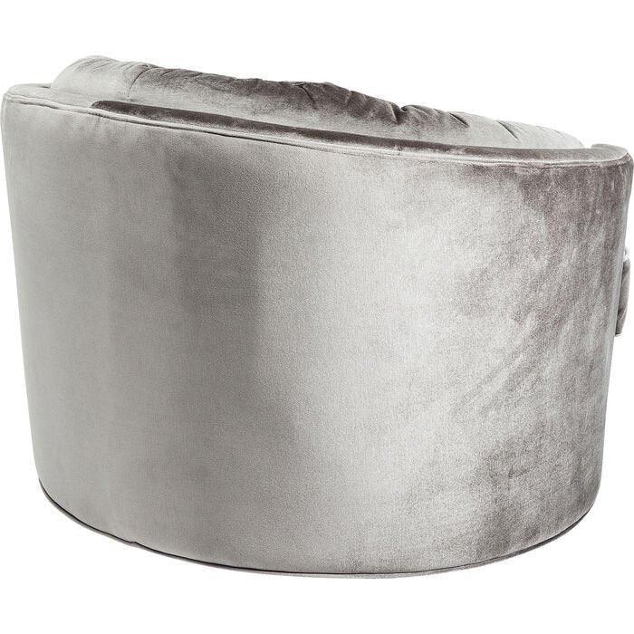 Music Hall Grey Velvet Swivel Armchair - WOO .Design