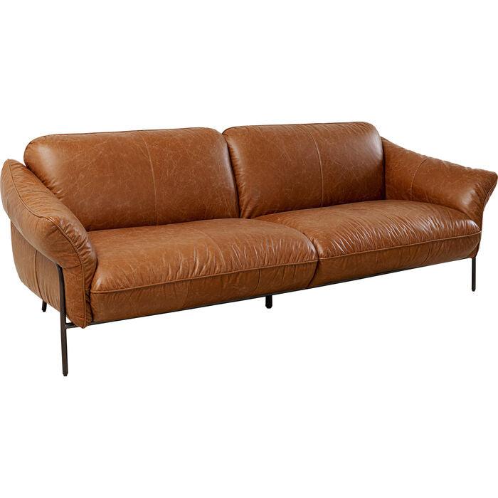 Napa Brown Leather Sofa - WOO .Design
