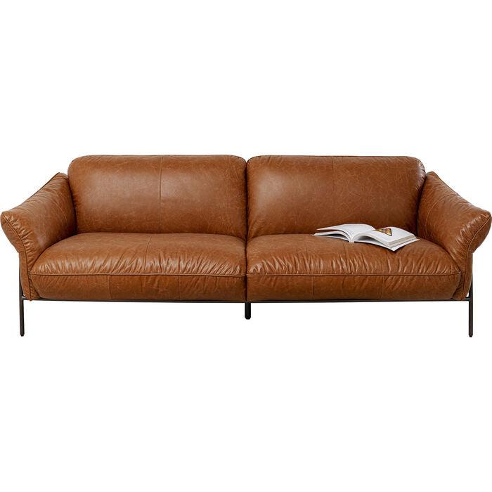 Napa Brown Leather Sofa - WOO .Design