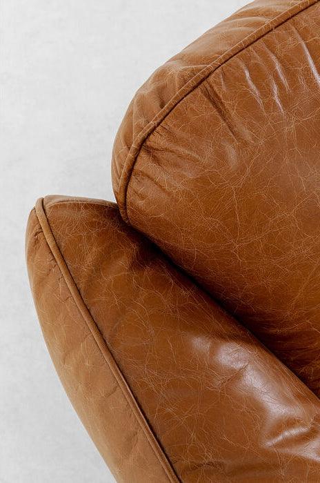 Napa Brown Leather Sofa - WOO .Design